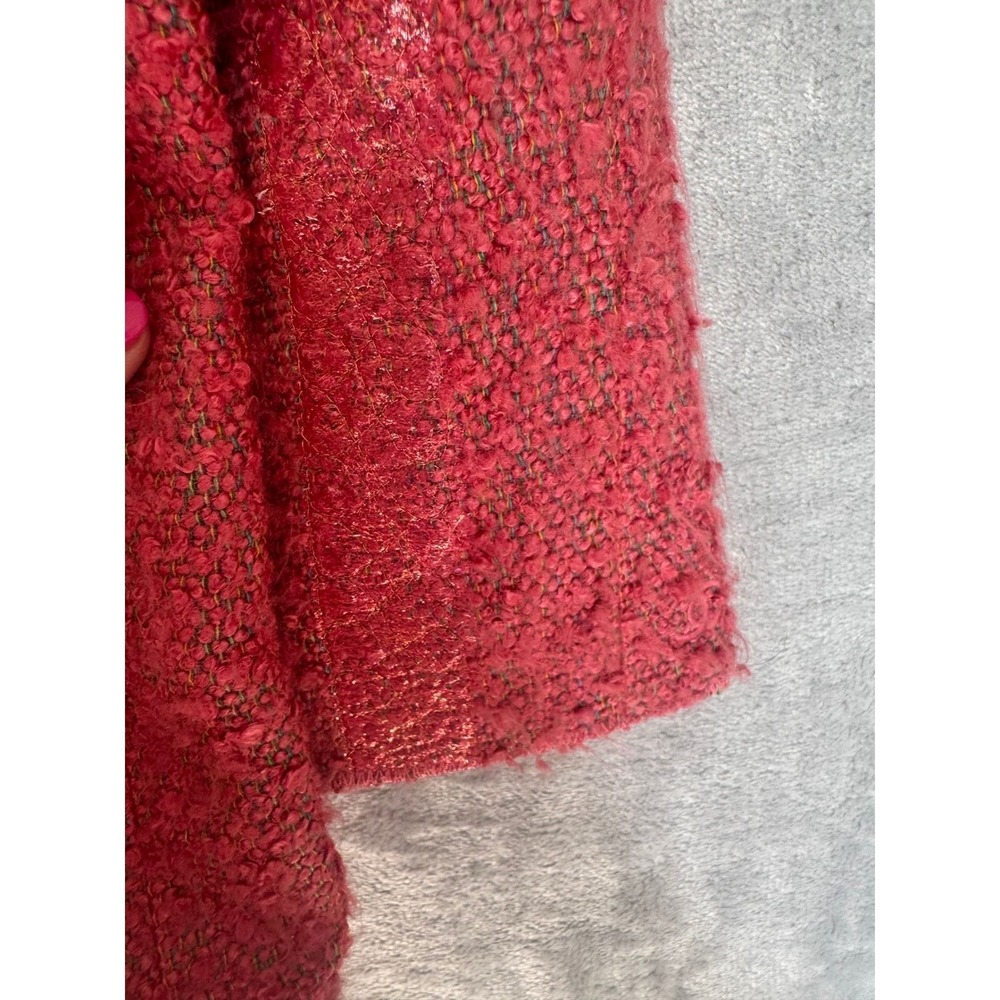 Chanel 99P Pink Salmon Metallic Tweed Belted Jacket P13210V07517 FR 40 US 4 6 8 - Picture 12 of 12